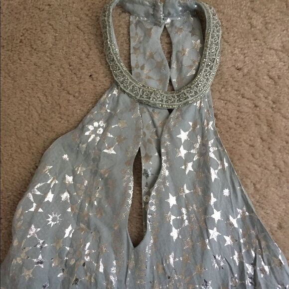 Kimchi Blue Blue Corellia Beaded Neck Mini Dress - Picture 6 of 9